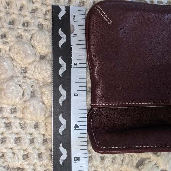 Coach Wristlet red maroon phone holder wallet - Picture 4 of 8
